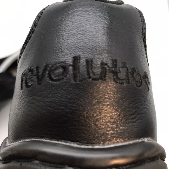 Revolution 901 Black Leather Split Sole Dance Shoe Women's 9.5 AD M Jazz Lace Up - Picture 10 of 12